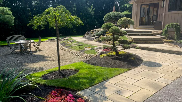 Professional landscaping and landscape design services in Chagrin Falls featuring expert craftsmanship
