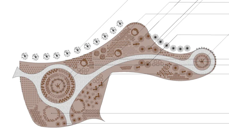Landscape design plan sample for professional site planning and landscape installation.