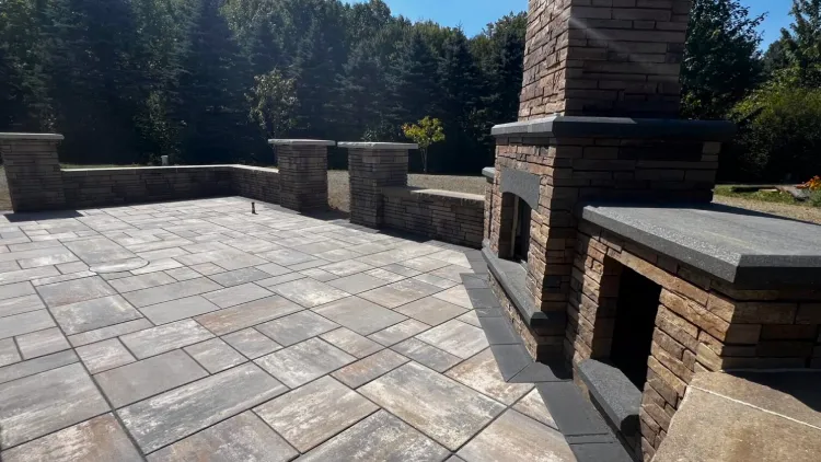 Patio construction and outdoor living space installation with quality hardscaping in Orange Village